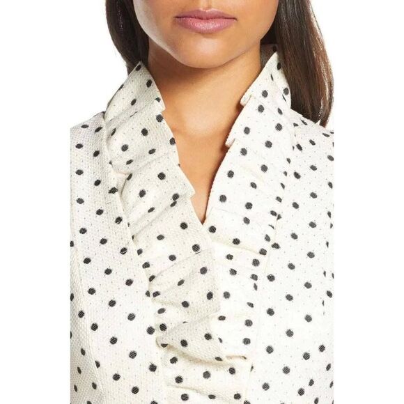 Harper Rose Dress Metallic Polka Dot Sleeveless Fit & Flare Sz 14 New Ruffle - Picture 6 of 6